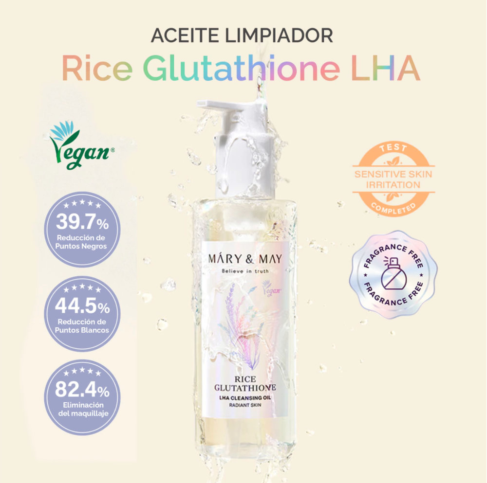 RICE GLUTATHIONE LHA CLEANSING OIL